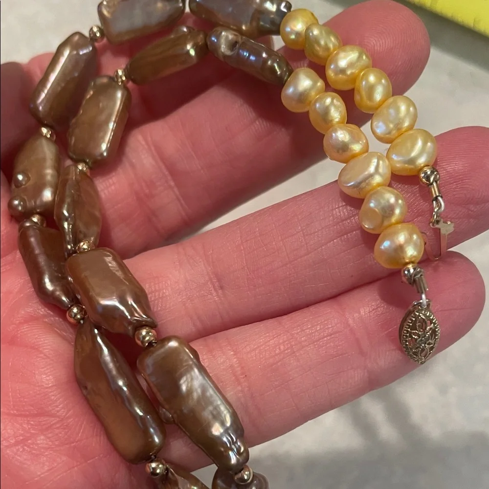 Vintage Pearl & Gold Necklace